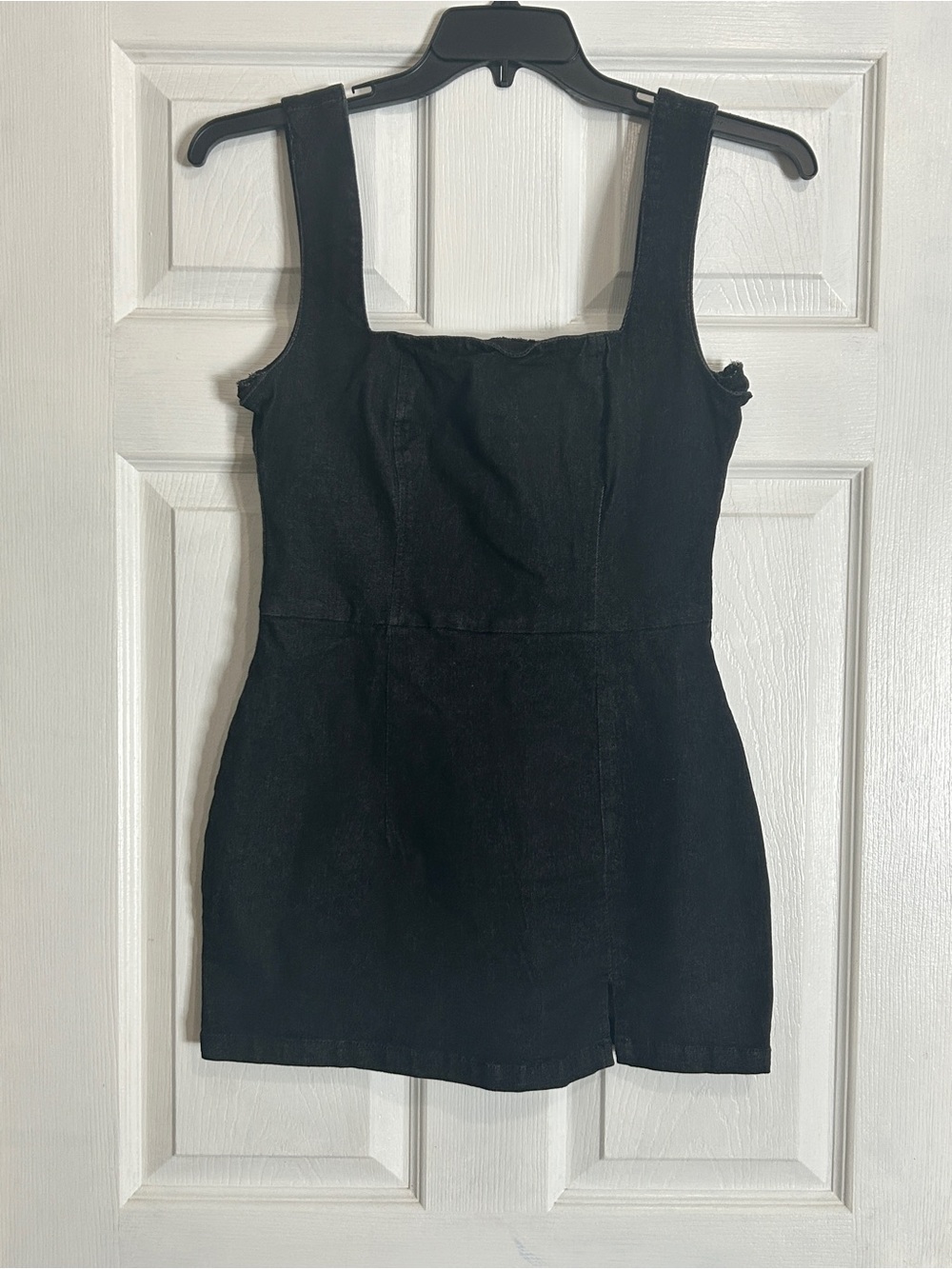 SHEIN Black Denim Mini Dress